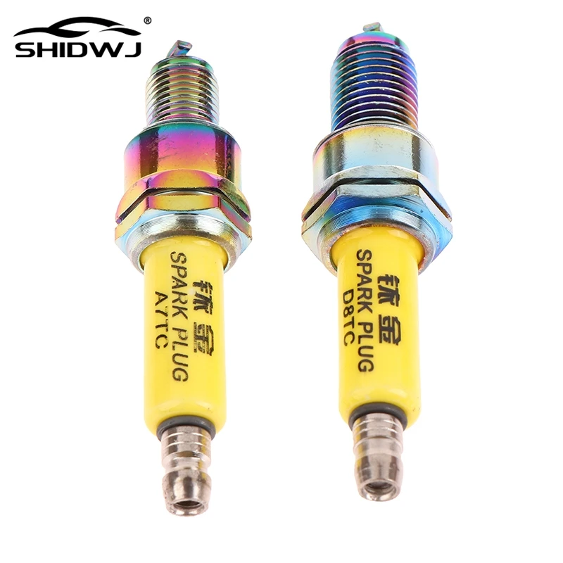 1Pc Iridium Spark Plug D8TC/A7TC For Vertical Engine CG Series 125cc 150cc 200cc 250cc Off-road Vehicle Motorcycle Scooter
