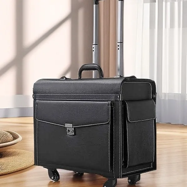 

18 Inch Wheel Carry on Trolley Luggage Airline Stewardess Travel Suitcase on Wheels Business Rolling Luggage Case