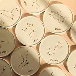 12PCS/Set Constellations Coaster Molds for DIY Epoxy Resin Plaster Cup Pad Mold Handmade Zodiac Table Mat Craft Mould Home Decor