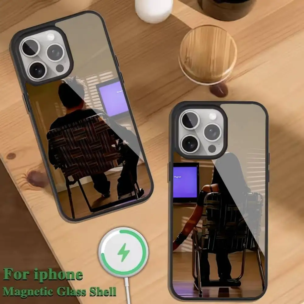 

B-Breaking Bad matching Phone Case For Magnetic Wireless Charge Cover For iphone 16 15 14 13 12 11 Pro Max Plus Coque