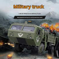 Jjrc Q60 Q75 1:16 Rc Car Simulation Thaad Six Wheel Military Truck Model Off-Road Climbing Children'S Rc Car Toys Christmas Gift