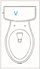 Factory Outlet Non Electric Bidet Attachment V Shape Bidet Toilet Seat