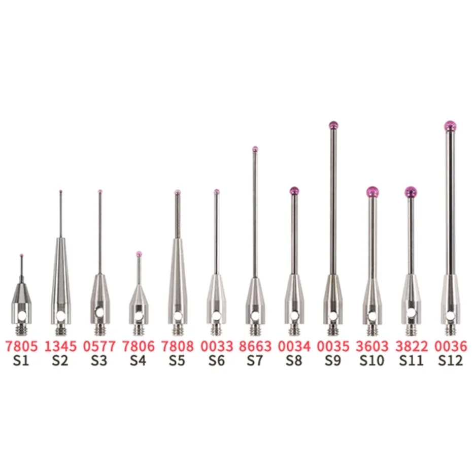 M2M3 Renishaw Coordinate Measuring Needle Three Dimensional Measuring Head Ruby Measuring Needle 0.5/1.0/1.5/2.0/3.0