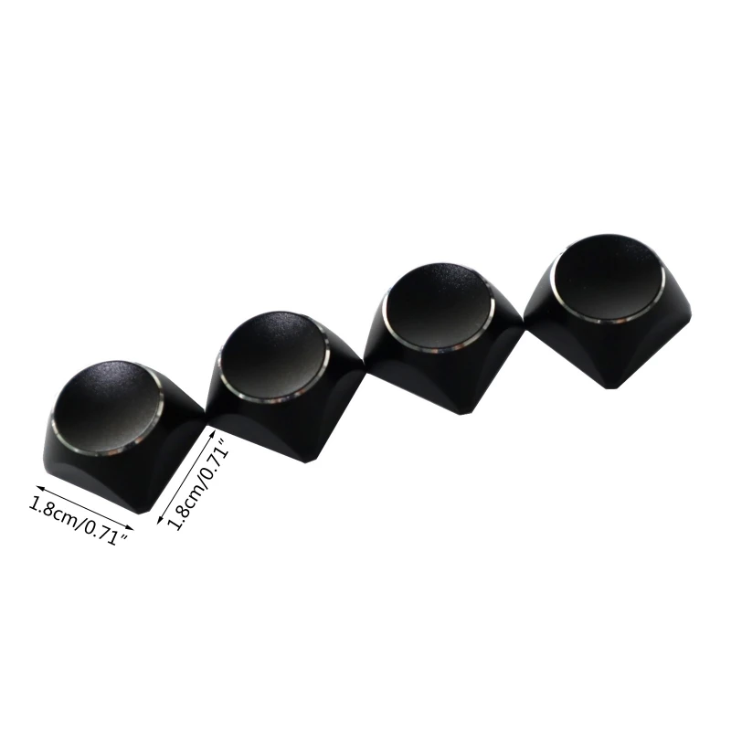 Alumínio liga Metal Keycaps, Multicolor Backlit substituição para teclado mecânico, XDA perfil, não imprimir, DIY