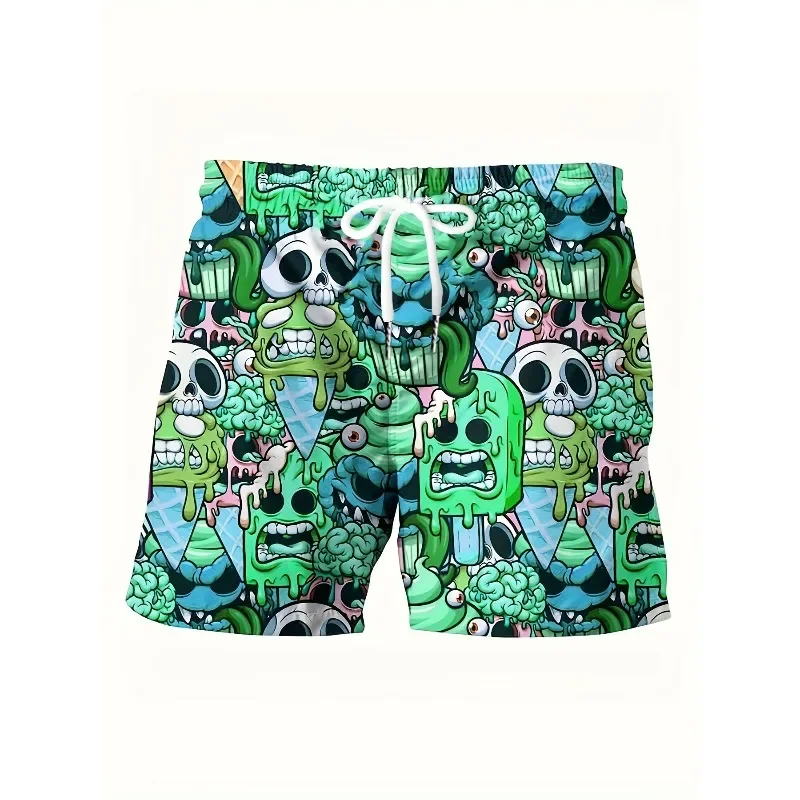 

Summer new men's fashion casual shorts beach pants swimming partyCV