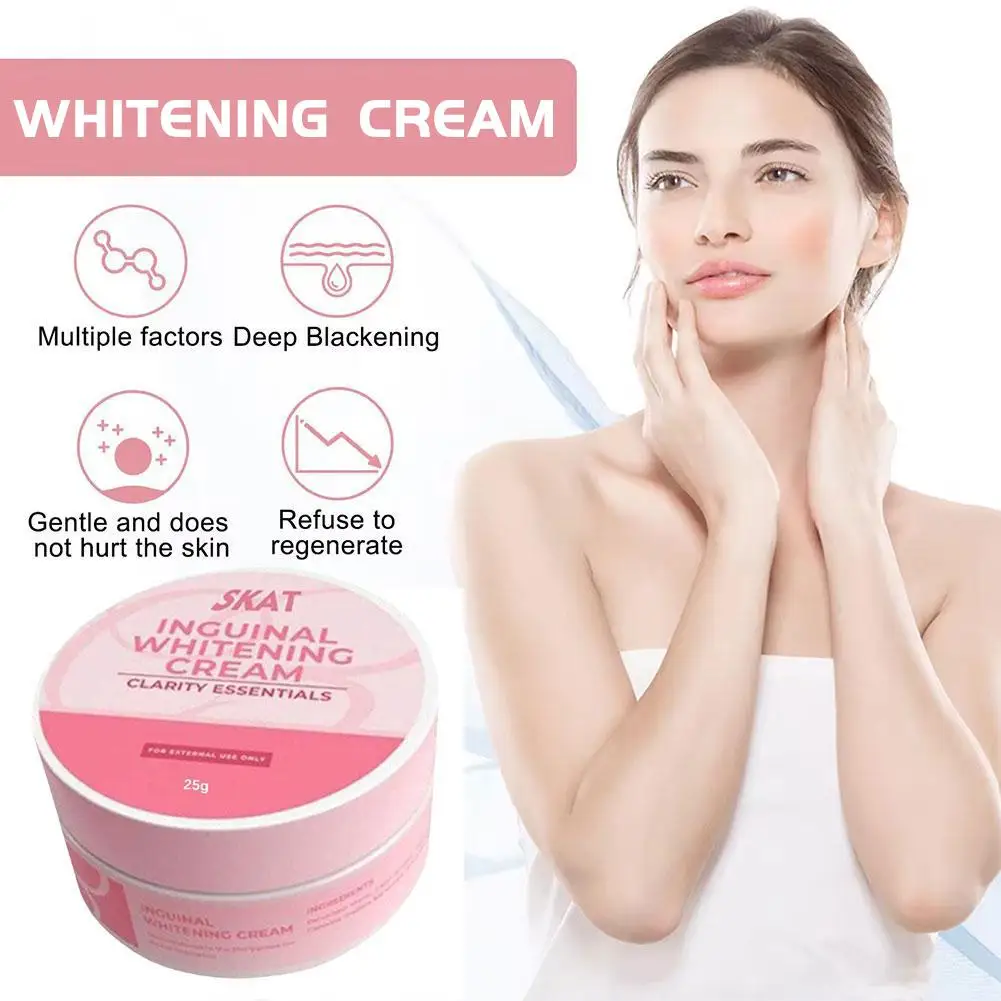 1pcs Women's Whitening Cream Bleaching Face Body Whitening Underarm Lightening Cream Legs Cream for Dark Skin O6B4