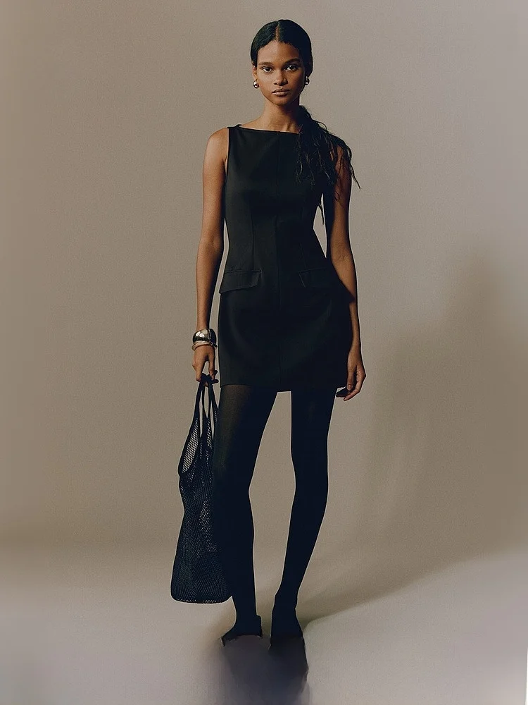 

Женское платье H&M Svel на одно плечо, весна 2026, новинка, для офиса, из полиэстера и эластана, эластичное