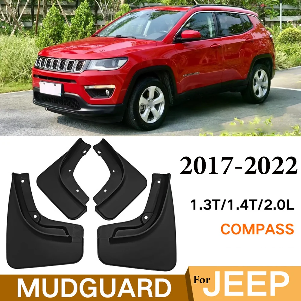 

Car-styling Mudguard For Jeep Compass 2017-2022 Front Rear Mudflaps Mudguards Car Accessories Auto Styline Splash Guard Fender