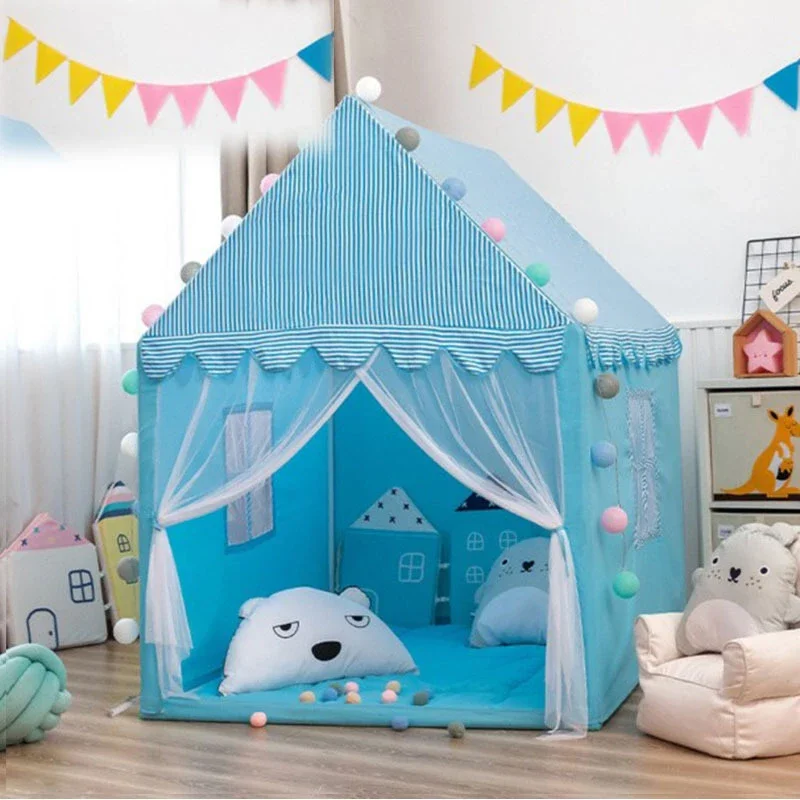 Crianças brinquedo tamanho grande tenda wigwam dobrável crianças tenda tipi bebê jogar casa brinquedos meninas meninos princesa castelo criança decoração do quarto presentes