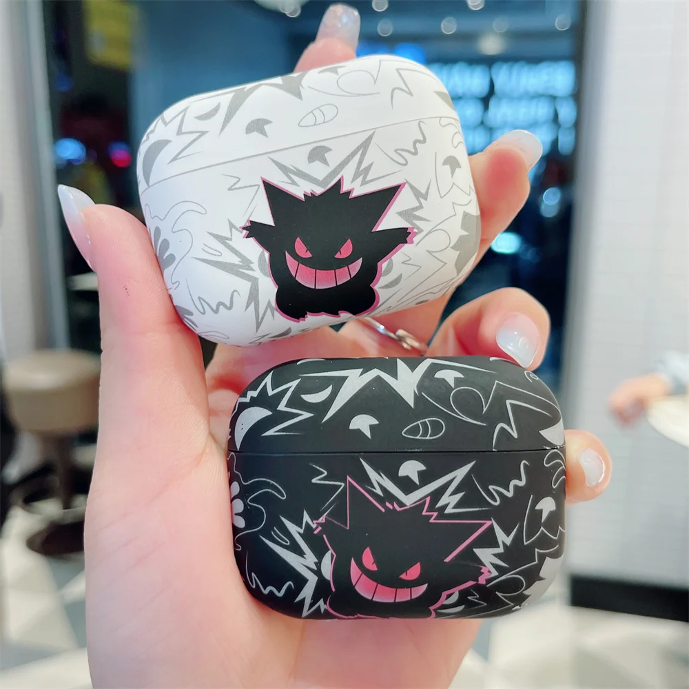 Japan Anime Pokemon Monsters Gengar Earphone Cases for Airpods 2 3 pro pro2 Wireless Bluetooth Headset Cover