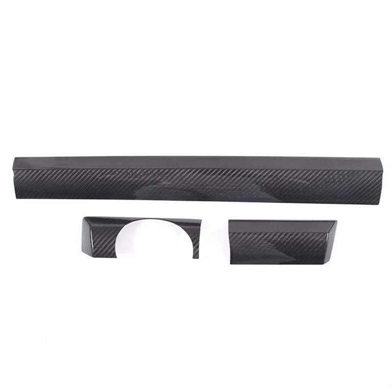 

For 2011-2017 Dry Carbon Fiber Car Center Console Dashboard Cover Decorative Trim Sticker Accessories