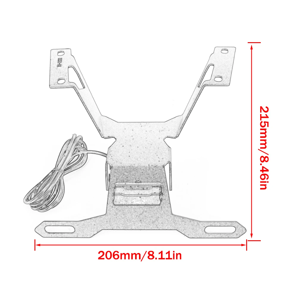 GSX-R GSXR 1000 2017-2021 Motorcycle License Plate Holder License Bracket for Suzuki GSXR1000 GSX R 1000 2018 2019 2020 2021