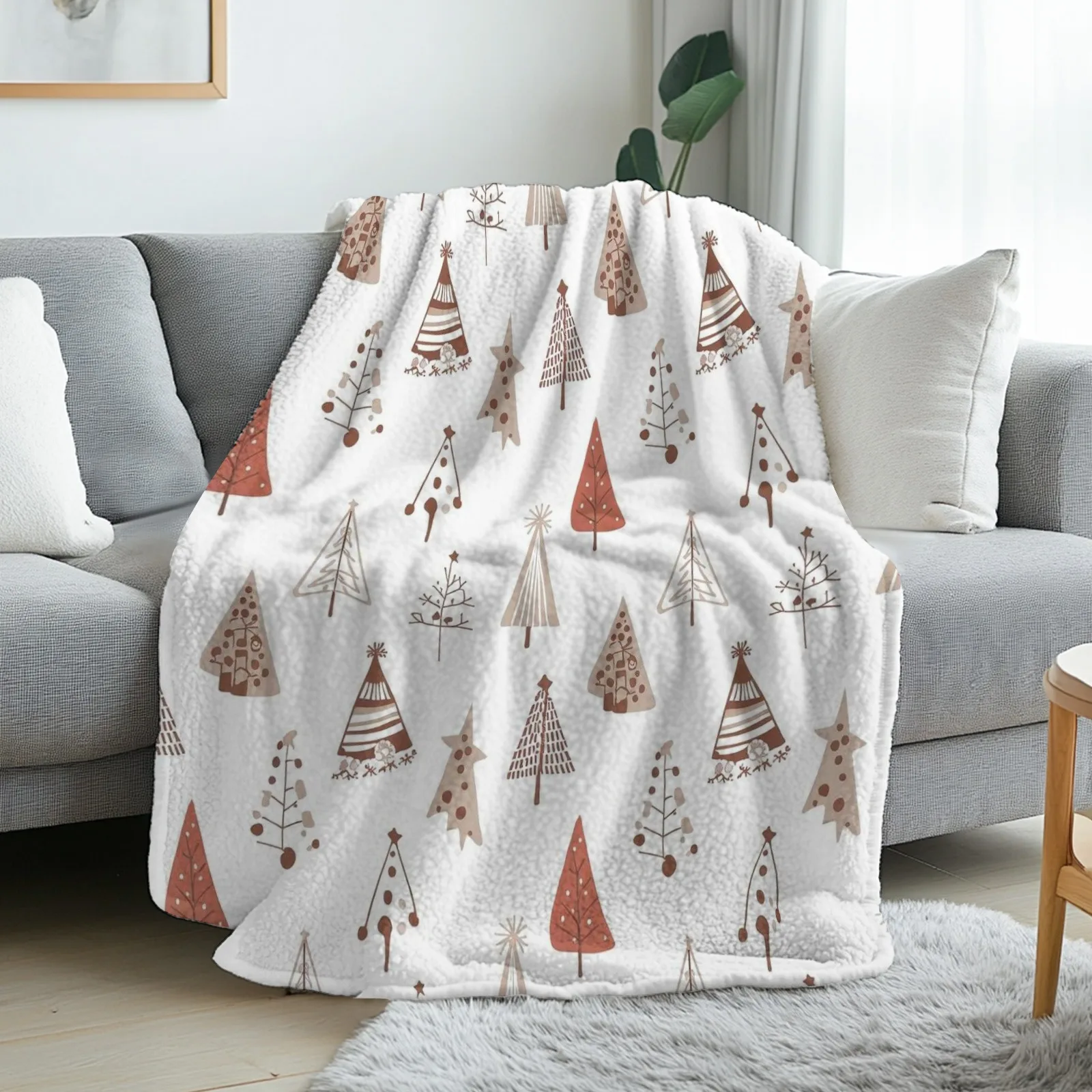 Neutral Throw Blanket - 1 manta nórdica - Suave y