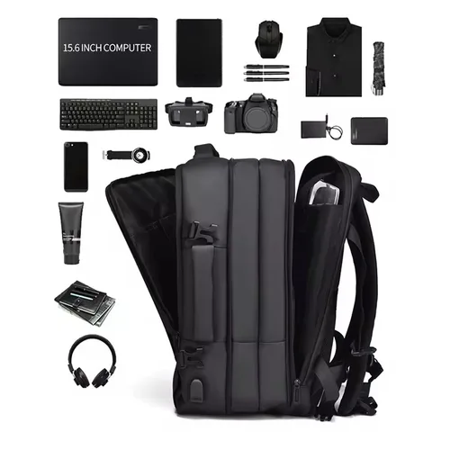 Imagen 2 del producto Weixier, mochila de alta gama para hombre de gran capacidad de 16 pulgadas, bolso para ordenador, bolso de negocios de alta gama, mochila expandible, USB de bruja