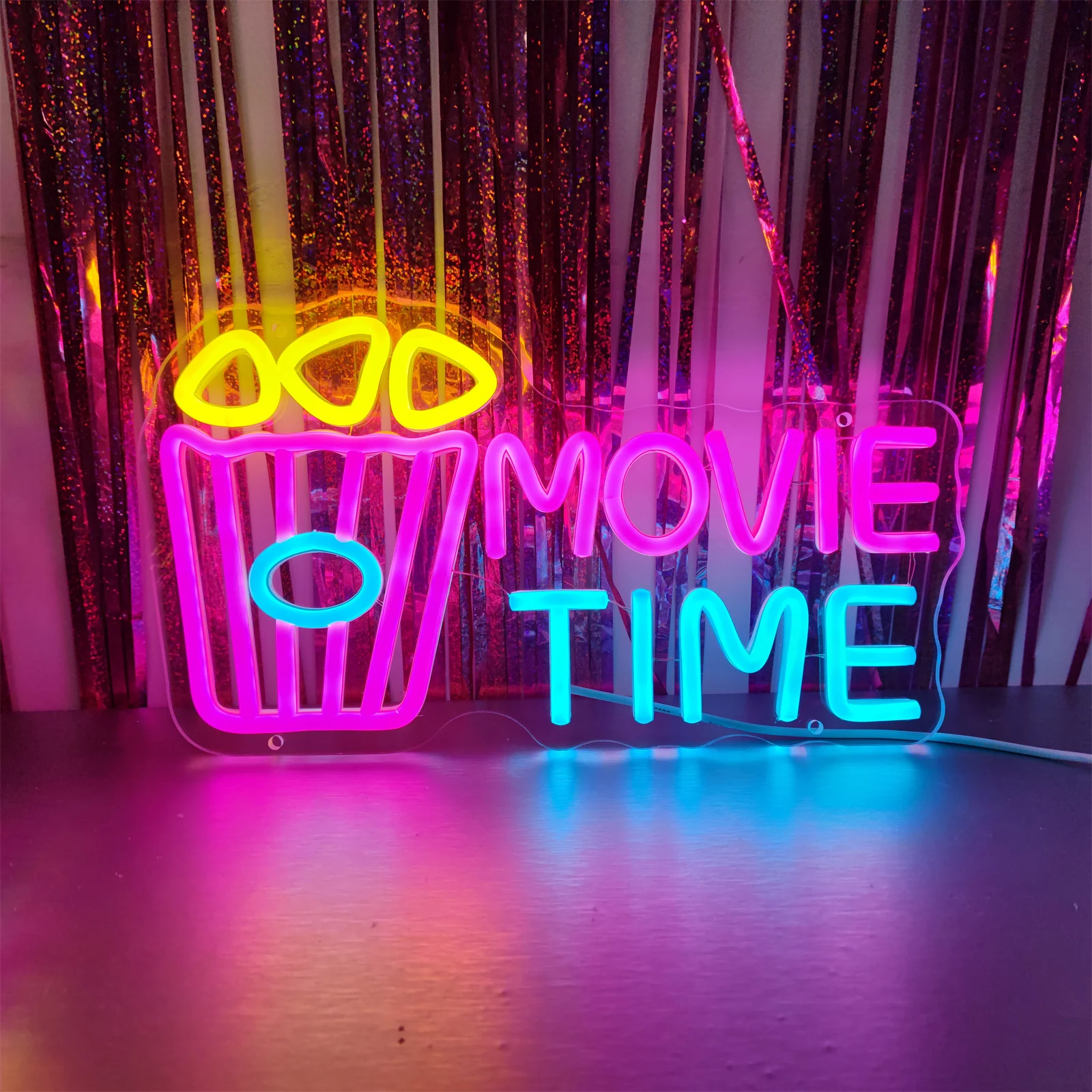 

Cinema Neon Sign LED Living Room Wall Decor Neon Lights Demo Hall Party Neon Signboard