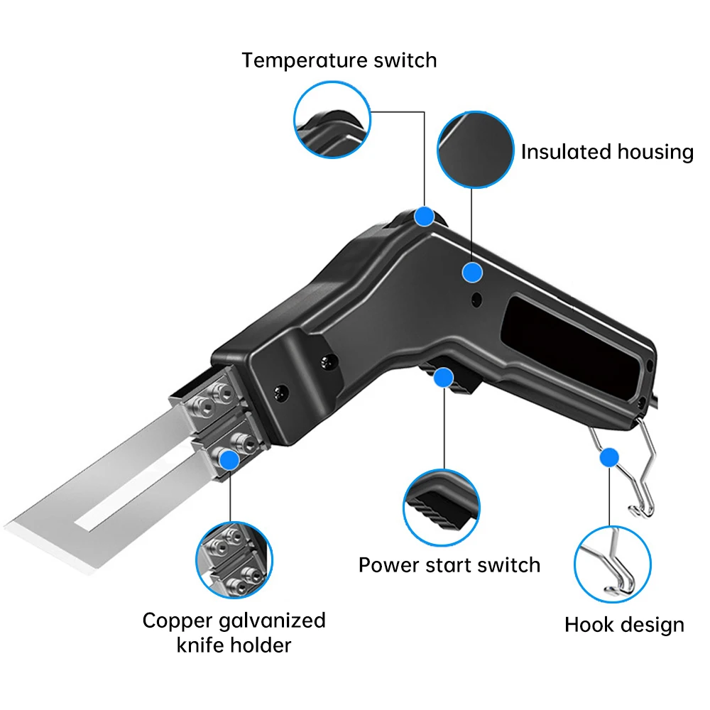 Rope Cutter Electric Hot Knife Heat Sealer Adjustable Power Cutting Tool Kits Fabric Cutter Plate Carving Foam Cutting Machine