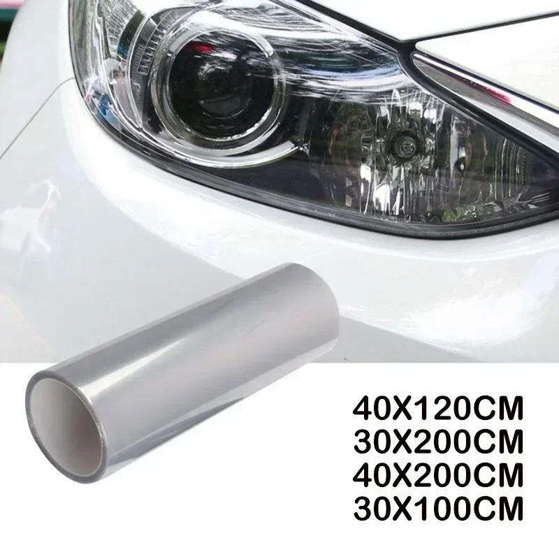 Gloss Transparent Light PVC Film 30X200cm Headlight Taillight Wrap Cover Film Foil Sticker Cover Car Styling