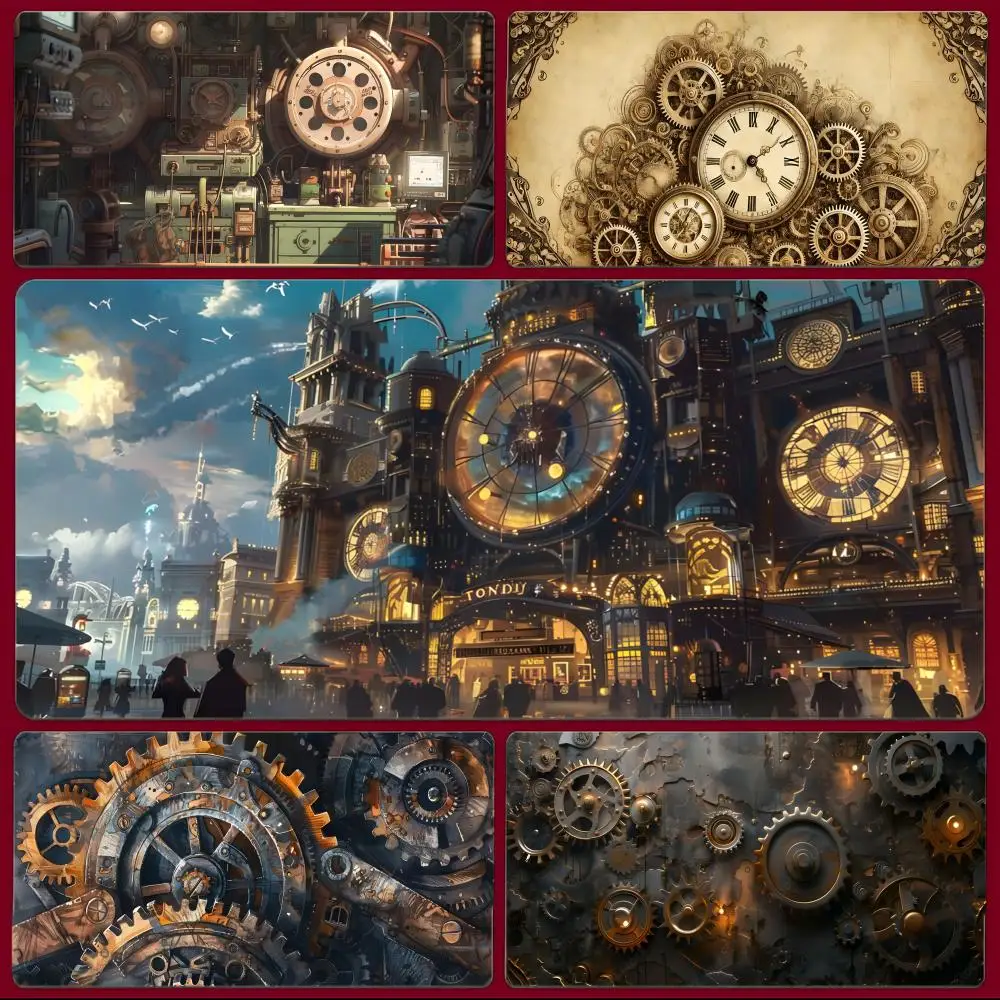 mouse-pad-grande-steampunk-com-bordas-costuradas-tapete-de-mesa-espesso-para-pc