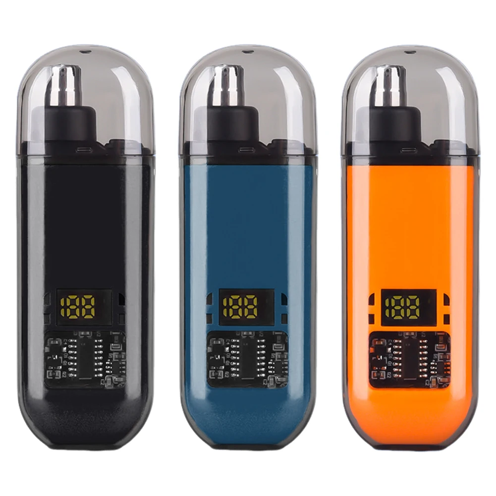 

Портативный триммер для волос в носу, триммер для волос в ушах и носу, машинка для стрижки лица, бровей, бороды, бритва USB-типа C для более гладкой стрижки