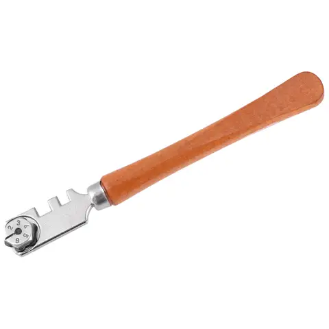 나무 손잡이가 있는 전문 6 륜 유리 절단기, 공예 절단 키트, 130mm