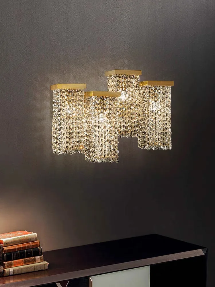 

Italy Designer Luster K9 Crystal Pendant Lights Modern Dining Room Luxury Chandelier Lighting Bar Villa Island Hanging Lamp