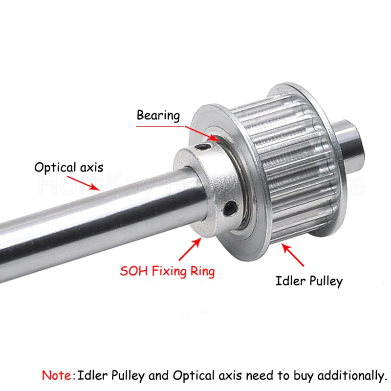 SOH SOC Fixing Ring ID 6mm - 50mm Optical Axis Locking Limit Circle Aluminum Alloy/45# Steel Spindle Retaining Bushing Clamping