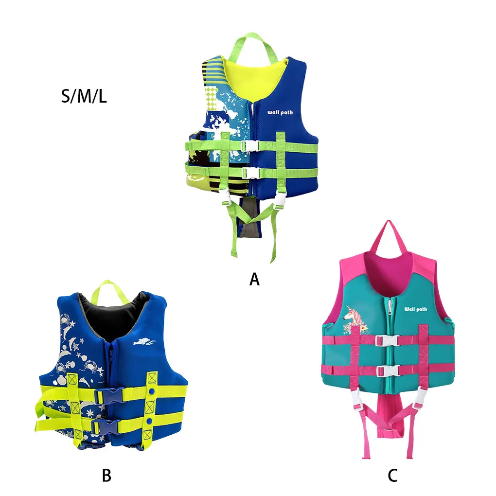 Swim Vest With Safety Standards Prevent Water Accidents Durable Life Jackets For Toddlers 1-3 blue M view 6