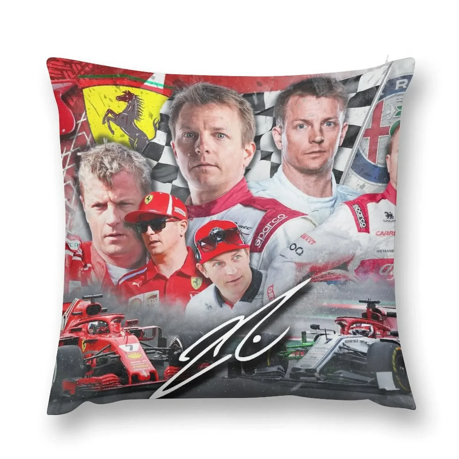 

Kimi Raikkonen Throw Pillow Sofa Cushion Cover Sofa Pillow Cover pillow