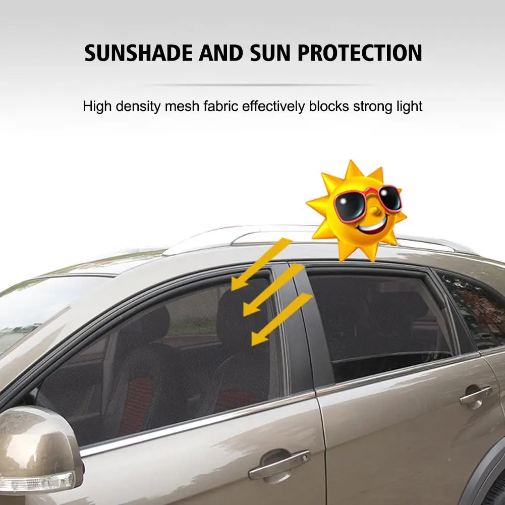 Summer Sun Protection 10 Strong Magnetic Thickened Encrypted Mesh Magnetic Car Curtains Magnetic Car Sunshade