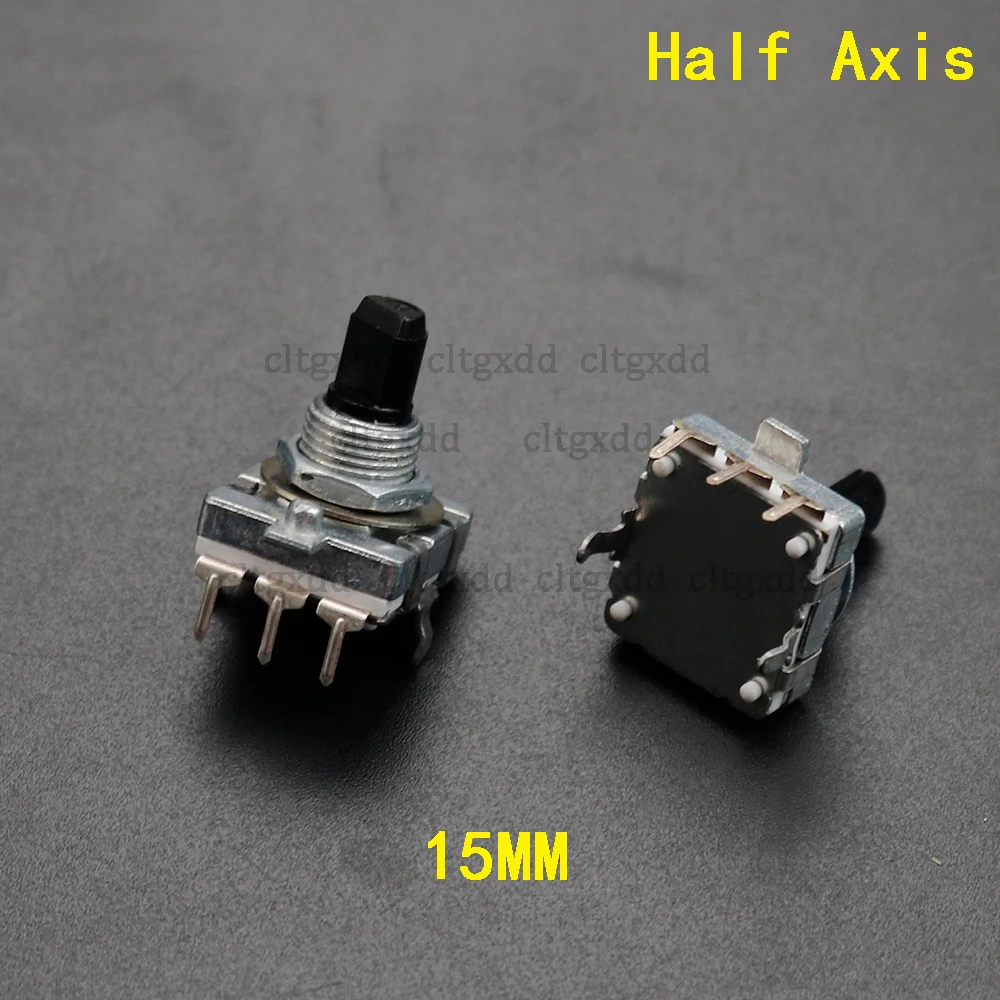 Cltgxdd 1piece EC16 rotary encoder 24 bit pulse digital rotation 3-pin volume switch electromagnetic stove switch 15/20/25mm