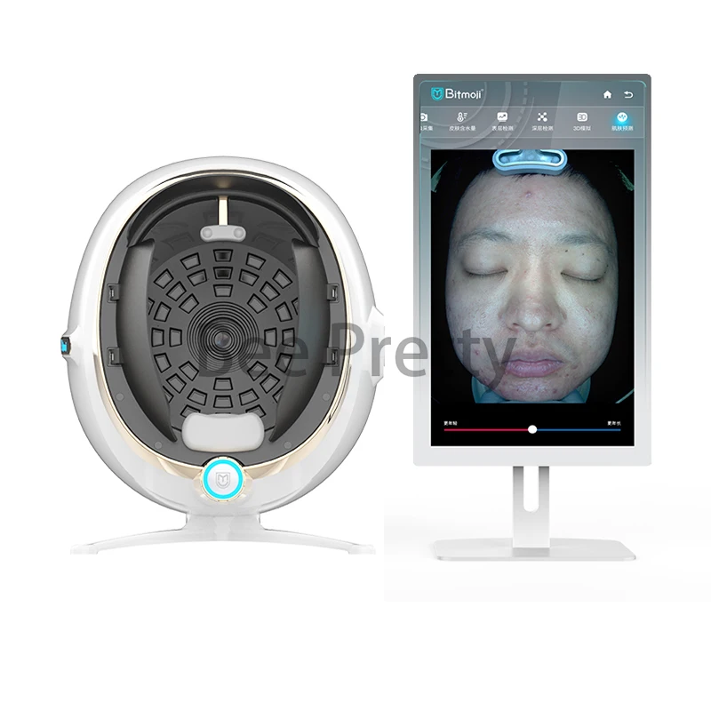 2023 Hot Selling Skin Analyzer Device Professional Smart 3D Skin Analyzer Moji Digital AI Hair and Skin Analysis Machine Facial