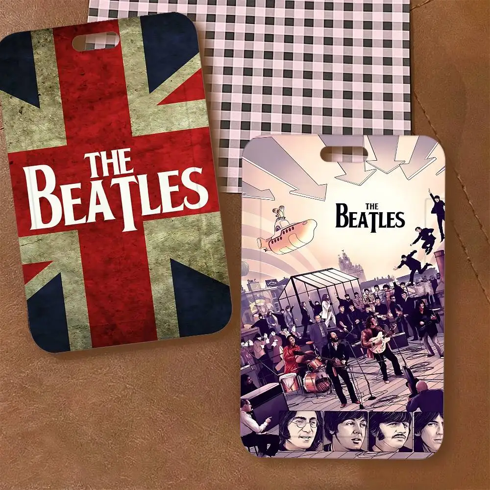 Band The B-Beatles ID Badge Card Holder Lanyard Kids Credit Card Case Neck Strap Door Card Holder Credentials Gift