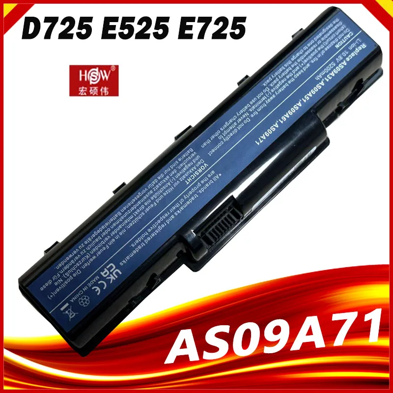 Laptop Battery For EMACHINE D525 D725 E525 E725 E527 E625 E627 G620 G627 G725 AS09A31 AS09A41 AS09A51 AS09A61 AS09A71