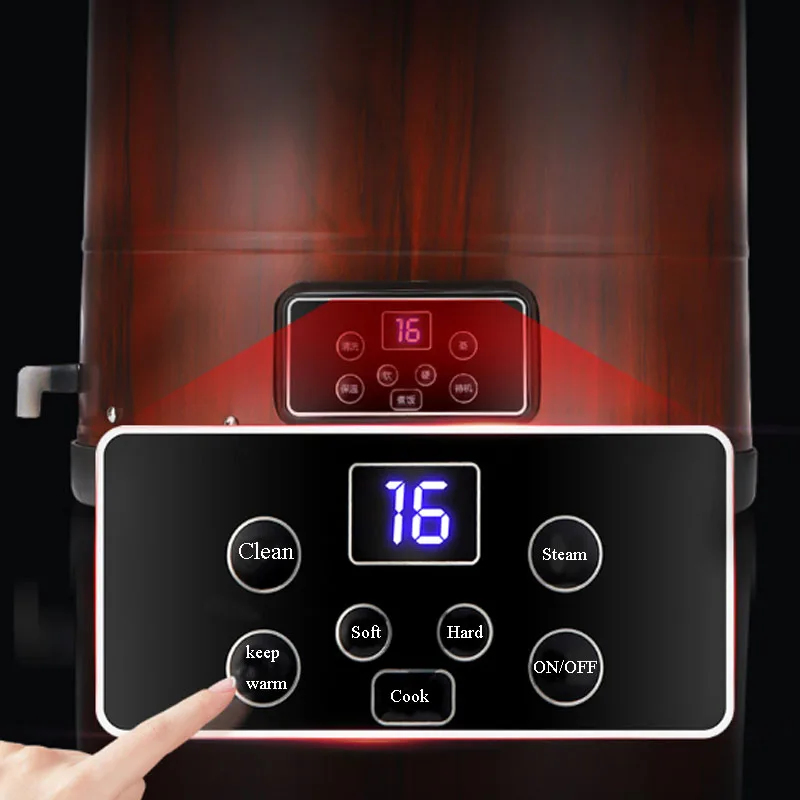 インテリジェント電気炊飯器,40l,大容量,木製樽,調理器具,80人用