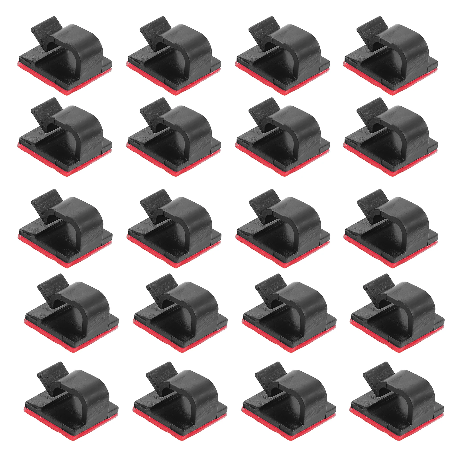 

100pcs Cable Clips Adhesive Wire Tidy Small Stick Desk Car Cord Management Organizer Fixation Clamps