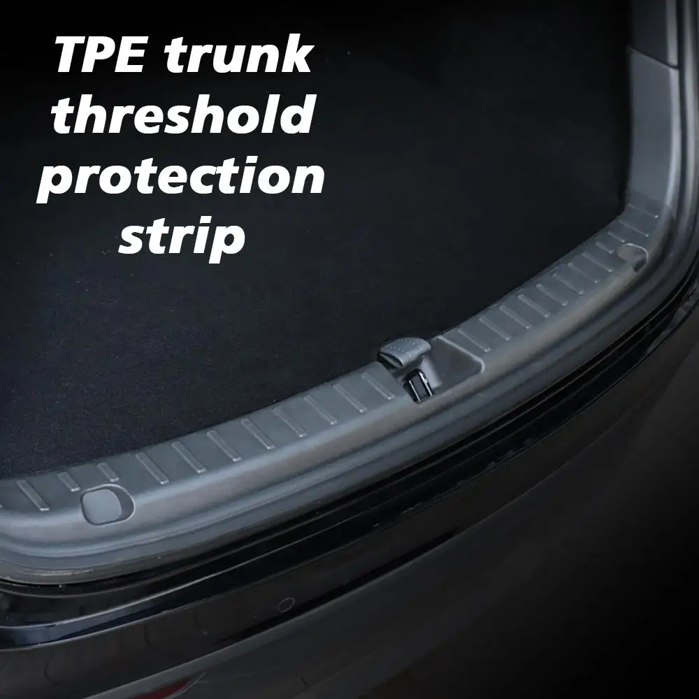 Пороговая полоса багажника TPE, защитная крышка от царапин для Tesla New Model Y LAUNCH 2025 Juniper 2025+