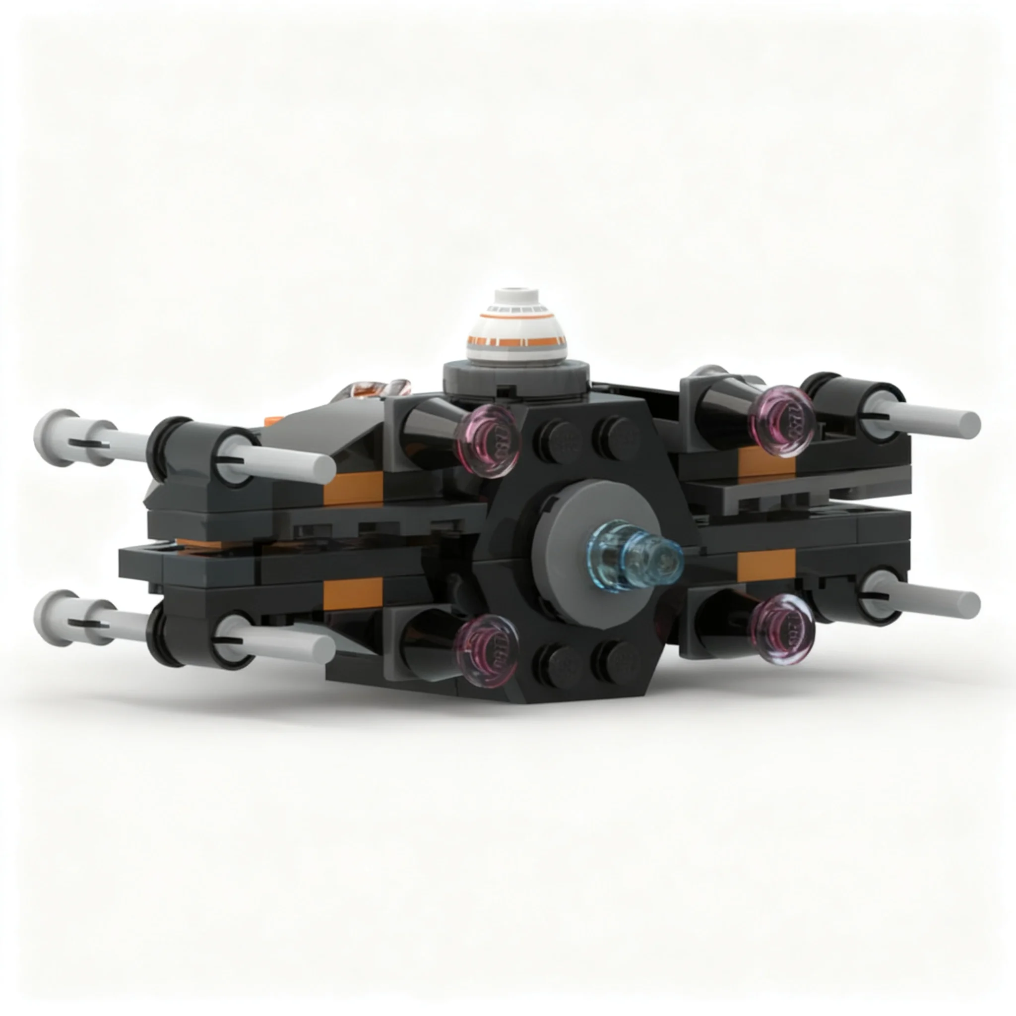 319pcs MOC Resistance T-70 Microfighters Star Battle Model Building Blocks Christmas Gift Architecture Toys Art Creative Idea