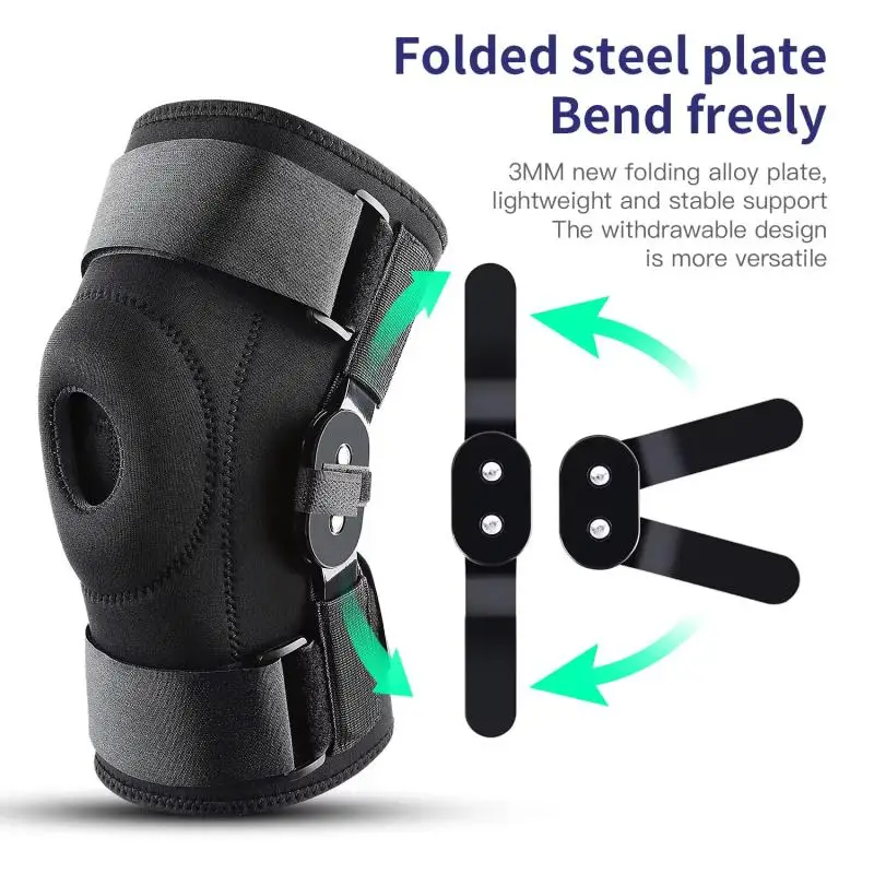 1PC Orthopedic Knee Pad Brace Tendon Ligament Meniscus Pain Relief Support Compression Men Women Hinged Knee Protector Strap