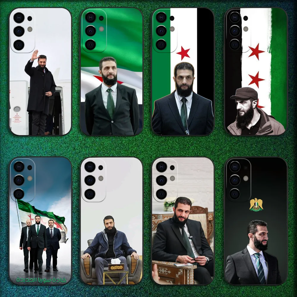 

Ahmed al-Sharaa Syrian Flag Phone Case For Samsung S25,S24,S21,S22,S23,S30,Ultra,S20,Plus,Fe,Lite,Note,10,9,5G Black Cover