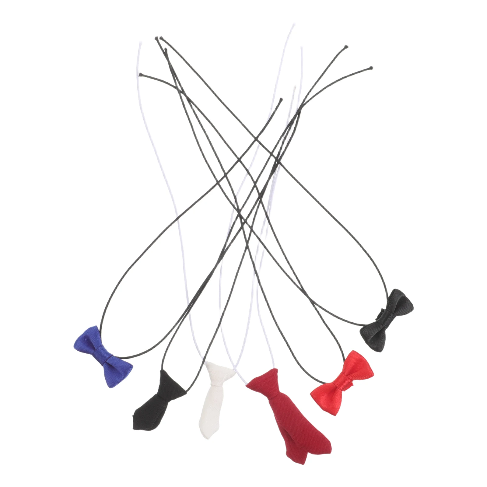 

6 Pcs Decorative Bow Tie Accessories for Neckwear Decorate Part Favors Cloth Necktie Fashion Mini Clothing Ties