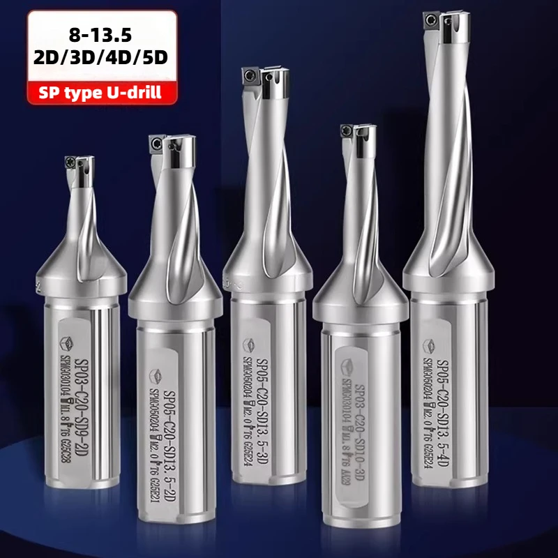 

SO/SP U drill Small diameter C20 8-13.5 2D 3D 4D 5D Indexable CNC mechanical lathe SOMT040202/SPMG040202 SPMG05 insert