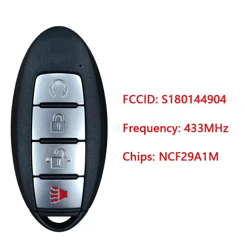 2 PCS NS 4Key Smart Key 433.92MHz 4A Chip NCF29A1M.S180144904