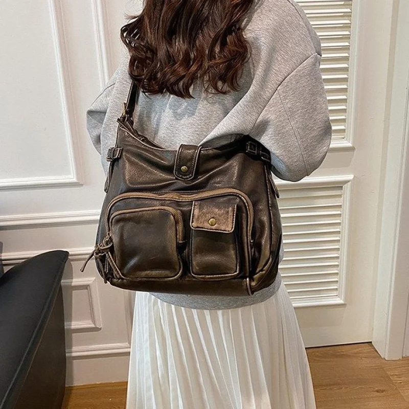 

Classic Elegant Women's Handbag, High-Quality Leather Crossbody Shoulder Bag From Luxury Brand Messenger Bags
