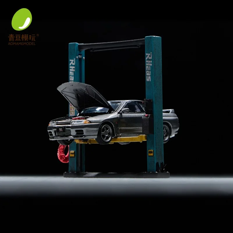 Figuras de Acción Creativas de la Serie Fábrica de Reparación de Automóviles 1:64, Máquina Elevadora de Automóviles y Motocicletas, Accesorios de Escena en Miniatura, Modelo