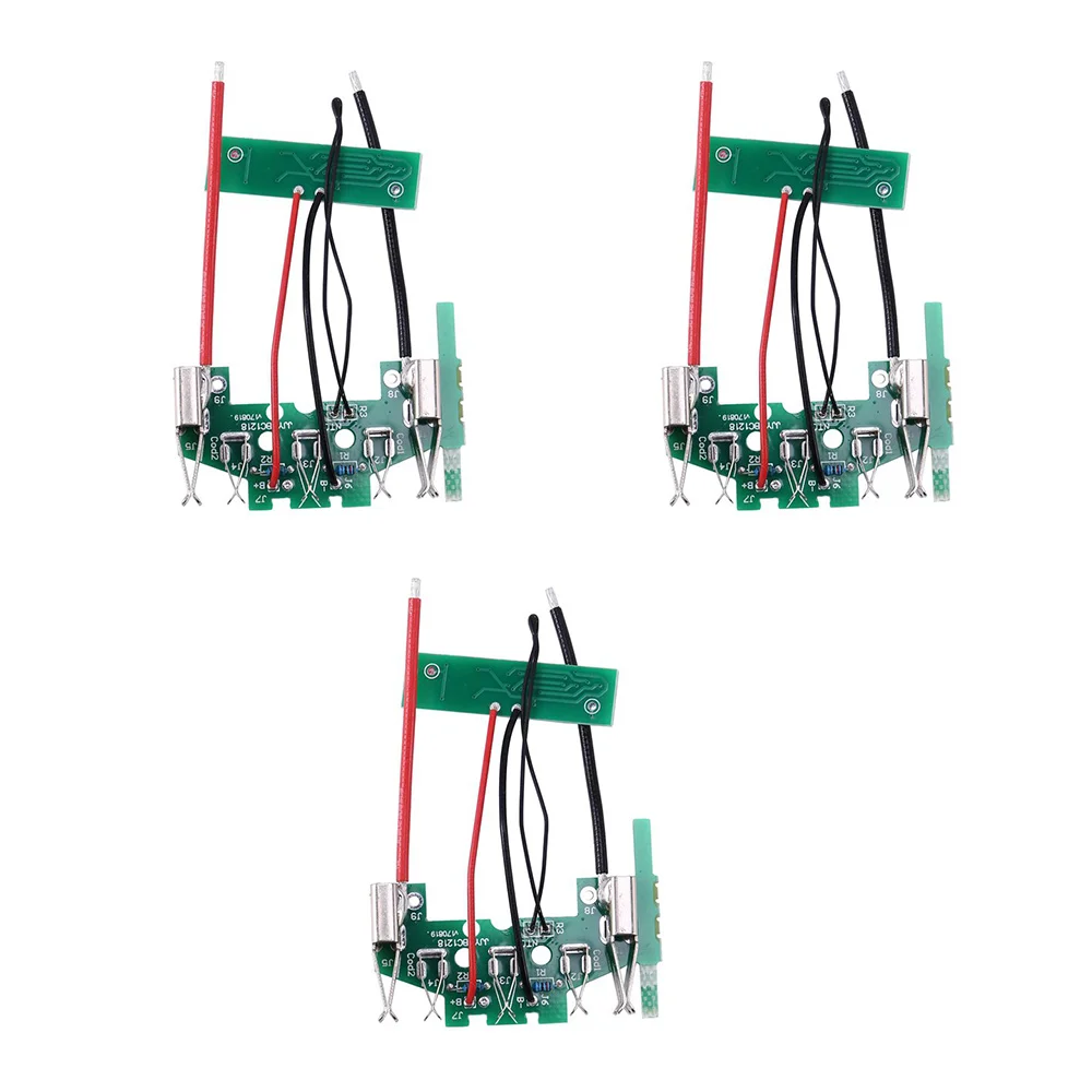 3Pcs BAT610 18V Lithium-Ion Battery PCB Charging Protection Circuit Board for Boschs 18V Li-Ion Battery