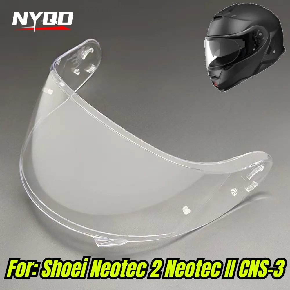 Motorcycle Helmet Visor Lens For SHOEI Neotec 2 Neotec II CNS-3 UV Protection Replacement Shield