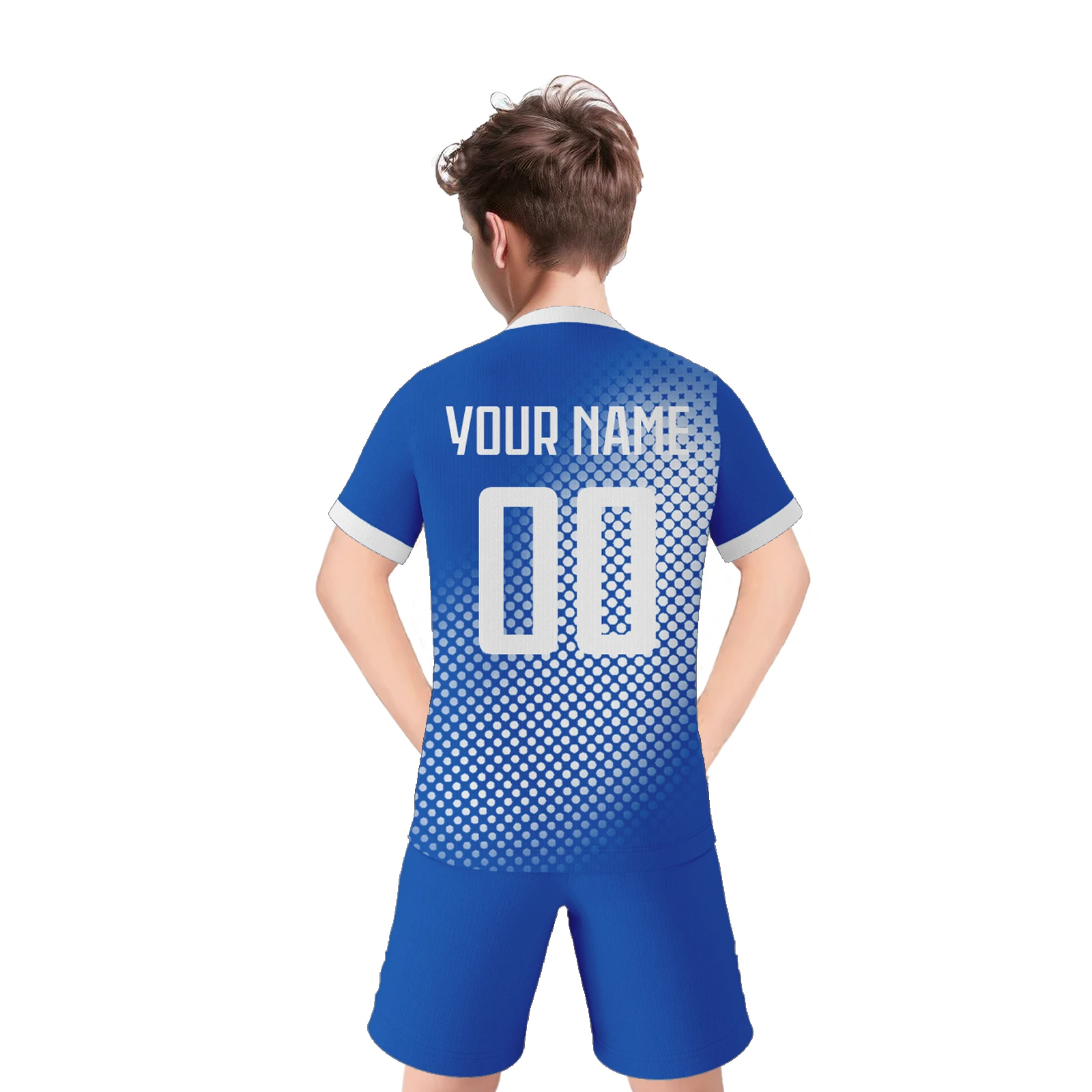 Kit de fútbol personalizado japonés para niños, camiseta de fútbol con nombre impreso, número, uniforme de equipo juvenil, traje de entrenamiento deportivo para fanáticos de los niños y niñas