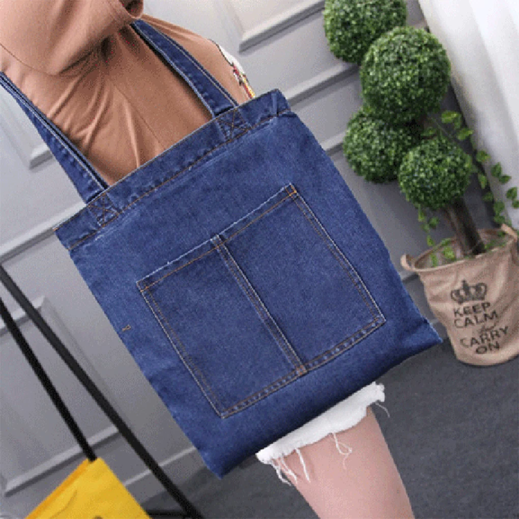 Wide Application Shoulder Bags Shopping Casual Outings And Work Zipper Shopping Bag Handbag Files Style 1 light blue