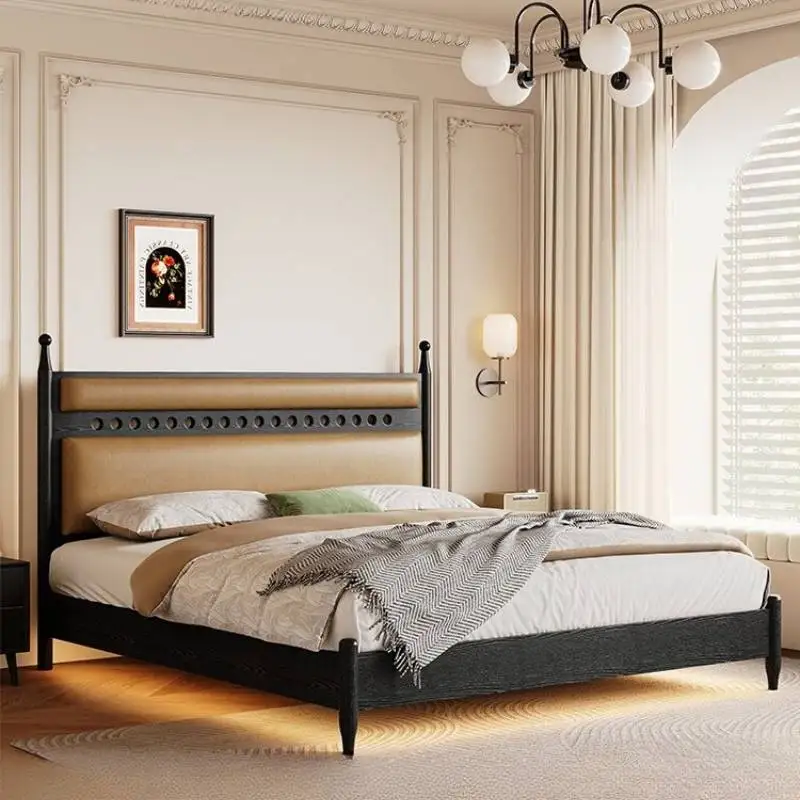 

Cheap Australia Double Bed Soft European Decor Wooden Japanese Double Bed Luxury Modern Storage Cama Queen Bedrooms Furniture