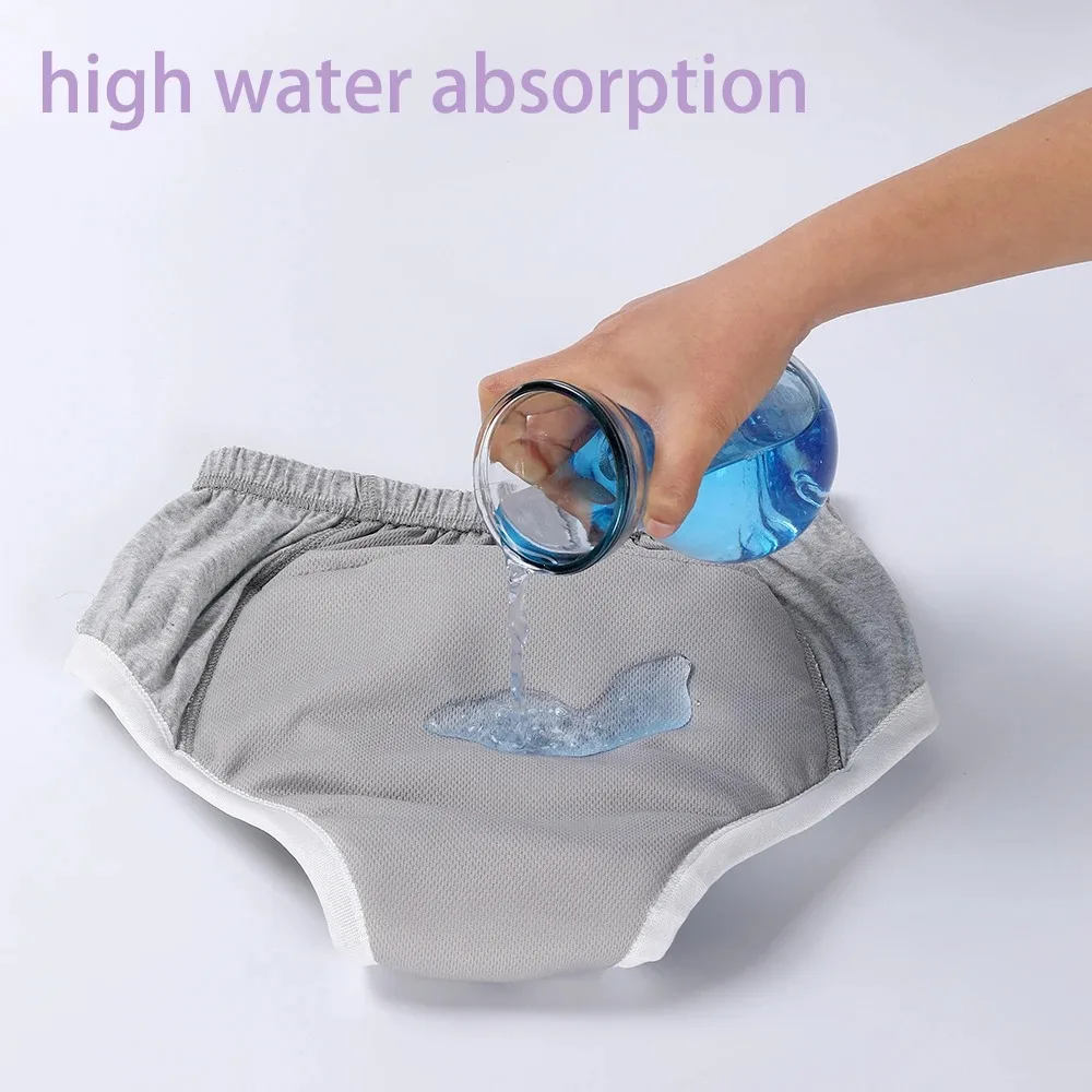 بورورو 1 قطعة حفاضات للكبار فائقة الامتصاص، مانعة للتسرب، توقف البول، قابلة للتنفس، مريحة، صديقة للبيئة، قابلة للغسل وإعادة الاستخدام